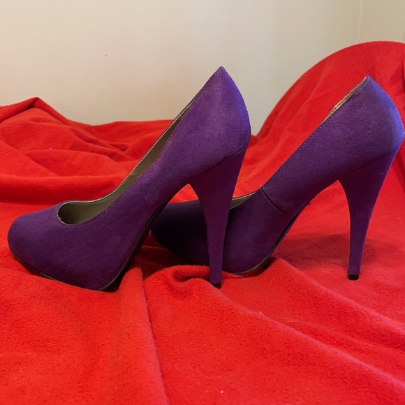 Purple Suede 5” Stilettos - Picture 2 of 10